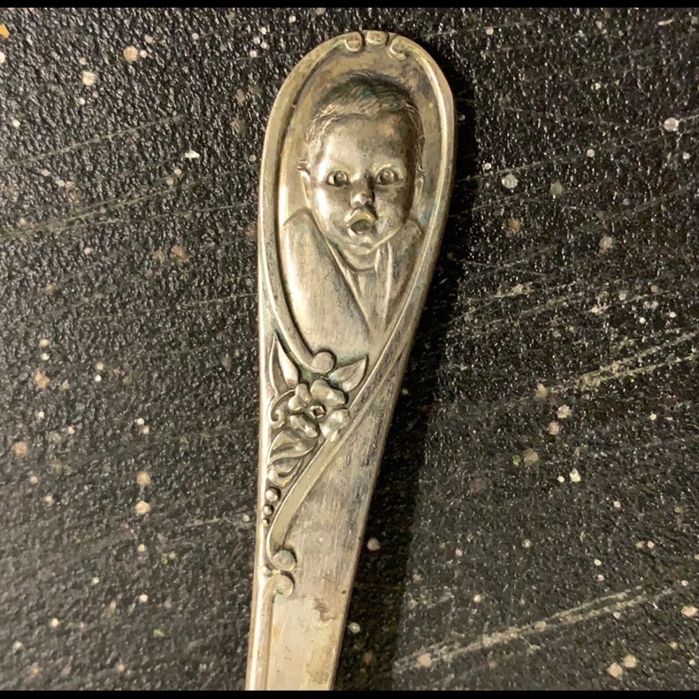 Winthrop silver plate Gerber baby spoon